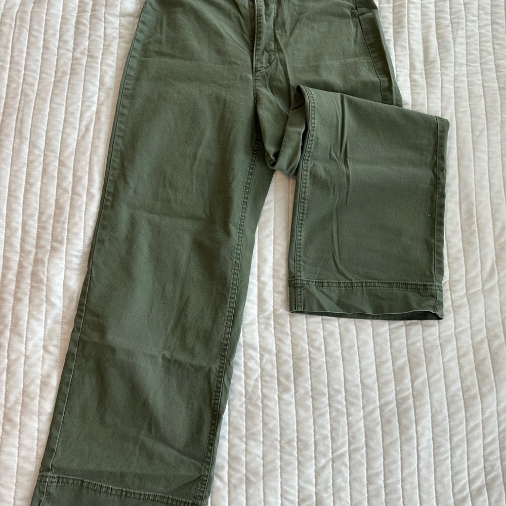 Old Navy Wide Leg Olive Pants